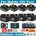 2X Für Makita Akku / Ladegerät 18V 9.0Ah 7Ah 5Ah BL1860B BL1850B BL1840B BL1830B