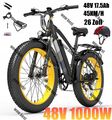 LANKELEISI 26 Zoll E-Bike XC4000 1000W 17.5Ah Elektrofahrrad Mountainbike 45KM/H