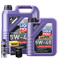 Motoröl 5W40 LIQUI MOLY Synthoil High Tech 6L+HENGST Ölfilter +Spülung