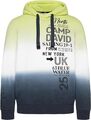 Camp David Hoodie Dip Dye mit Logo Prints neon lime CB2312-3359-21