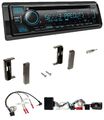 Kenwood Bluetooth USB CD Lenkrad DAB Autoradio für Audi TT 1998-2006 Aktiv schwa