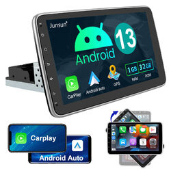 1DIN 10.1 Zoll Android 13 Autoradio mit Apple Carplay GPS NAVI WIFI BT HIFI SWC