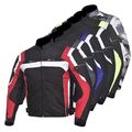 Herren Jacke Motorrad Wasserdicht Textil Cordura Mit Ce Schutzpolster