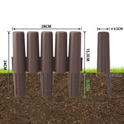 Rasenkante Palisade Umrandung Beetumrandung Gartenpalisaden Beeteinfassung Zaun