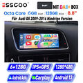 8.8" 8-Kern 6GB+128GB Android 13 Autoradio Navi Für Audi Q5 GPS CarPlay DAB+DSP