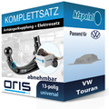 Für VW Touran 05.2010-05.2015 ORIS Anhängerkupplung abnehmbar + 13polig E-Satz