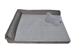 Hundebett XXL Korb Sofa Hundematte Kissen Schlafplatz für große Hunde mittelgroß✅ Top Qualität ✅6 Farben ✅ Abnehmbarer Matratzenbezug