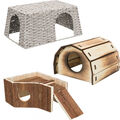 TRIXIE  Holzhaus für Nagetiere Kleintiere Haus aus Naturmaterial