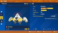 Shiny Paradox Eisenhand Pokemon Karmesin/Purpur LVL 100 6DV + Item Nach Wahl 