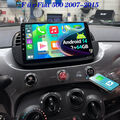 9" Für Fiat 500 2007-2015 DAB+ 2+64G Android 14 Wireless Carplay Autoradio Navi