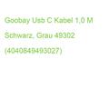 Goobay Usb C Kabel 1,0 M Schwarz, Grau, 1 St. 49302 (4040849493027)