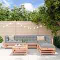 Garten Lounge Set Gartenmöbel Sitzgruppe Sofa 7-tlg. Weiß Massivholz vidaXL