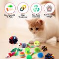 21Pcs Cat Kitten Toys Interactive Toy Set for Indoor Cat Pet Tunnel Stick Mouse