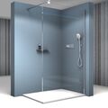 Walk In Dusche 120cm 140cm Duschwand Duschabtrennung 10mm ESG Glas NANO EX101