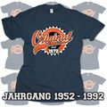 T-Shirt Geburtstag 18 30 40 50 60 70 Jahre Geschenk Jahrgang 1952-1992 Original