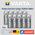 10 x Varta Alkaline Batterie 12Volt A23 23A p23ga V 23 GA MN21 8LR932 Bulkware