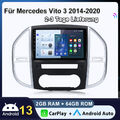 Autoradio Für Mercedes Vito 3 2014-2020 Carplay Android 13 GPS NAVI DAB+ 2+64G