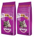 2 x 14 kg WHISKAS Katzenfutter Trockenfutter Thunfisch und Gemüse für Katze 1+