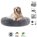 Hundebett 70cm Rund Hundekissen Flauschig Rund aus Plüsch Hundebetten Donut