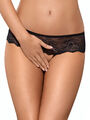 Offener Spitzenstring Schwarz Sexy CrotchlessThong Slip Spitze Höschen  S/M L/XL