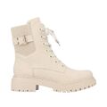 RIEKER DAMEN Biker Boot Stiefel Stiefelette beige Warmfutter 72631-62