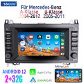 Für Mercedes Benz A B Klasse W169 W639 906 Android 12 Carplay Autoradio GPS Navi