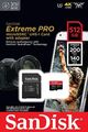 Micro SD 512GB SanDisk Extreme PRO microSDXC UHS-I Karte + Adapter