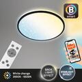 BRILONER Deckenleuchte SmartHome LED 24W Ø 33,3CM Deckenlampe Sternenhimmel CCT