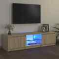 TV Schrank mit LED-Leuchten Lowboard Fernsehschrank mehrere Auswahl vidaXL