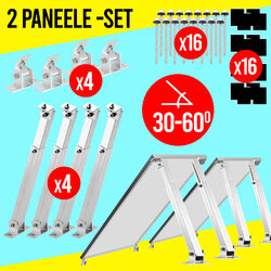 Solar Modul Halter Wand Dach Boden Balkonkraftwerk Balkongeländer Haken 15-60 PV