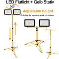 Baustrahler LED Stativ Arbeitsleuchte Strahler Fluter mit Stecker Scheinwerfer