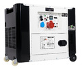 Stromerzeuger Silent Diesel Generator Aggregat 6kVA 230V /400V mit Rollen 02463