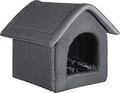 Hundehaus Hundehütte Katzenhöhle Tierbett 52x46x52 Größe Katzen 0011 Hellgrau