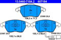 ATE 13.0460-7184.2 Bremsbelagsatz, Scheibenbremse für ,AUDI,SEAT,SKODA,VW