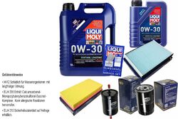 INSPEKTIONSKIT FILTER LIQUI MOLY ÖL 6L 0W-30 für Audi A3 8L1 1.6 1.8 TT 8N3 8N9