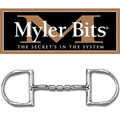 Myler Pferd Bit Eierbutt mit Haken Dreifach Müllenfass 4"" Zoll Reittack