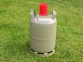 Stahl Gasflasche 11 kg Grau Propangasflasche leer Camping Gas Grill Flasche