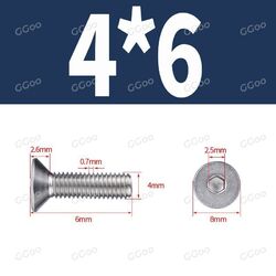 Senkkopfschrauben DIN 7991 M2/M3/M4/M5/M6/M8/M10/M12 Edelstahl V2A Innensechsk