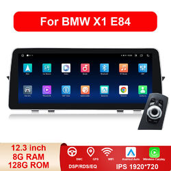 12,3'' Android 14 Autoradio 8-Kern Carplay DSP DAB+ Stereo iDrive Für BMW X1 E84