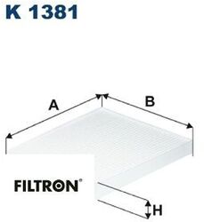 FILTRON K1381 Filter für Innenraumluft Innenraumfilter Filter Innenraum 