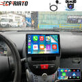 Carplay 2+64G Android13 GPS Für Toyota Aygo Citroen C1 Peugeot 107 Autoradio KAM