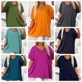 Damen T-Shirt, Bluse,  Gr. 48/50, 52/54 , Baumwolle, Neu mit Etikett