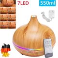 Diffuser Luftbefeuchter Aroma Vernebler 7LED Ultraschall Humidifier Duftöl Licht