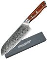 SCHNEIDWERK Santoku Küchenmesser Damast Kochmesser Damaststahl Damastmesser TOP