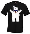 Youth Designz Herren T-Shirt Marshmallowman Logo Print Fun Lustig Ghostbusters 