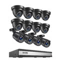 ZOSI 16CH H.265+5MP Lite DVR 2MP HD Überwachungskamera Set IR Nachtsicht Alarm