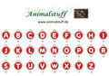 Red Dingo Hundemarke mit Gravur Alphabet Edelstahl