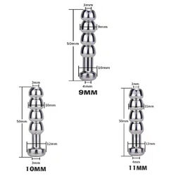 Männer Prinzenzepter Penis Plug Edelstahl Harnröhren-Dehner Dilatator Penisplug