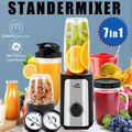 7 in 1 Standmixer Smoothie Maker Mixer Blender Kaffeemühle Milchshaker Edelstahl