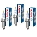 3x BOSCH Zündkerze Doppelplatin für Audi TT 8N3 1.8 T VW Golf IV Cabriolet 1E7